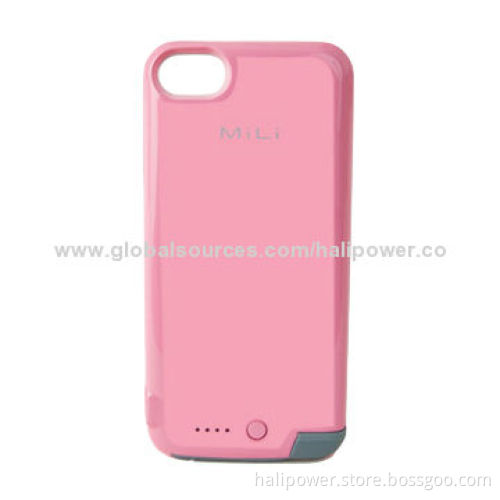 Battery Case for iPhone 5/5S, 2,200mAh Capacity, 5V/1A Input, 4 LED Indicators
